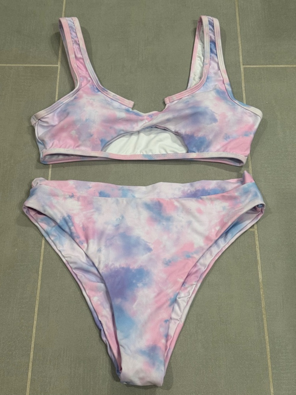 Tie-Dye Pastel Bikini set - Pink & Lavender